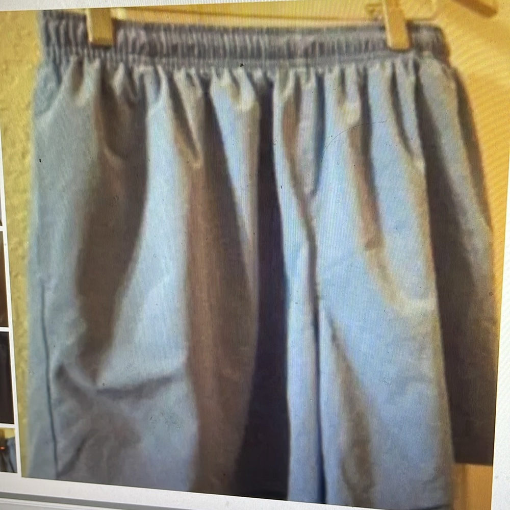 BCG purple elastic waist shorts L